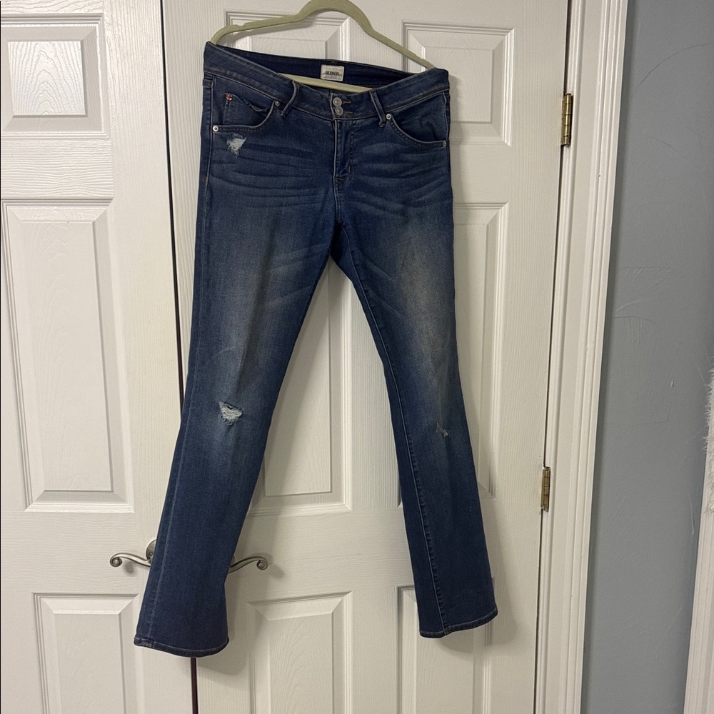 Hudson Jeans Women's Straight Leg in Dark Blue